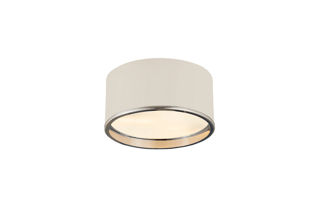 Z-Lite Canada - 2303F2-MW-CH - Two Light Flush Mount - Arlo - Matte White + Chrome