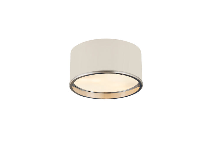 Z-Lite Canada - 2303F2-MW-CH - Two Light Flush Mount - Arlo - Matte White + Chrome