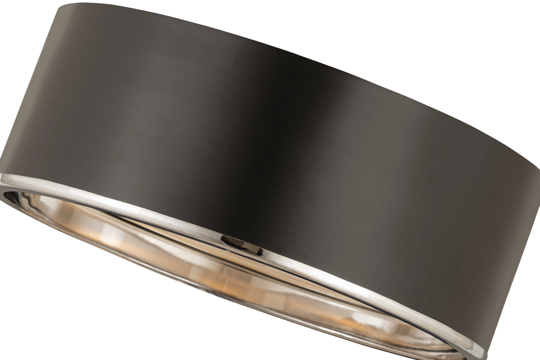 Z-Lite Canada - 2303F3-MB-CH - Three Light Flush Mount - Arlo - Matte Black + Chrome