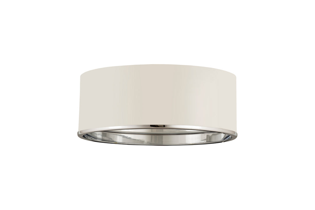 Z-Lite Canada - 2303F3-MW-CH - Three Light Flush Mount - Arlo - Matte White + Chrome