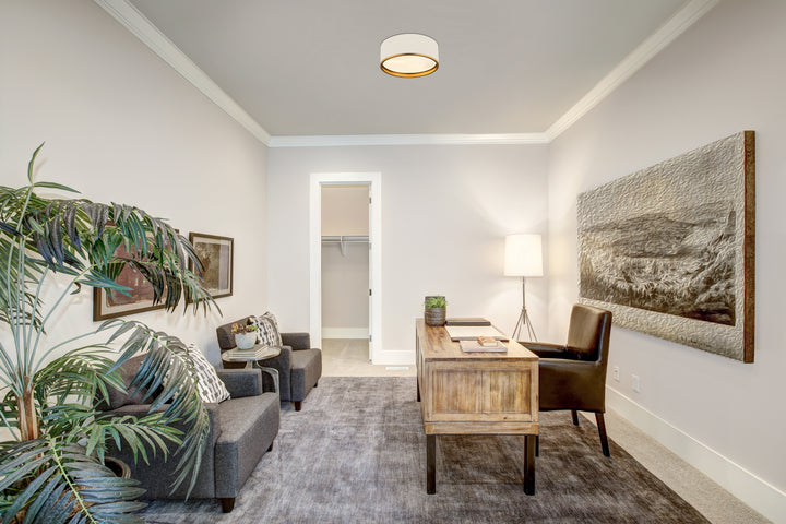 Z-Lite Canada - 2303F3-MW-RB - Three Light Flush Mount - Arlo - Matte White + Rubbed Brass