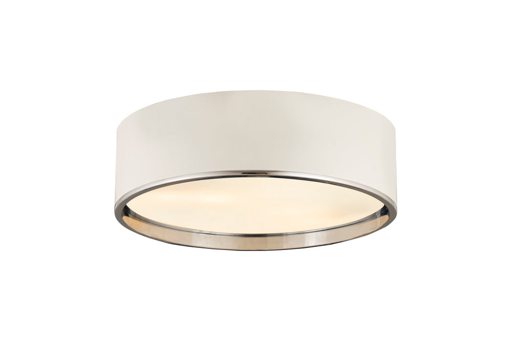Z-Lite Canada - 2303F4-MW-CH - Four Light Flush Mount - Arlo - Matte White + Chrome