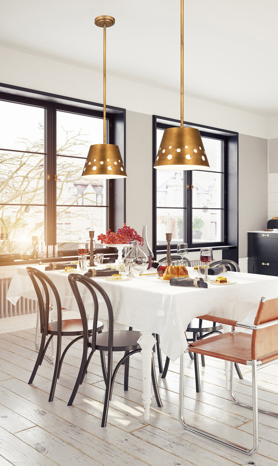 Z-Lite Canada - 6014-12RB - One Light Pendant - Katie - Rubbed Brass