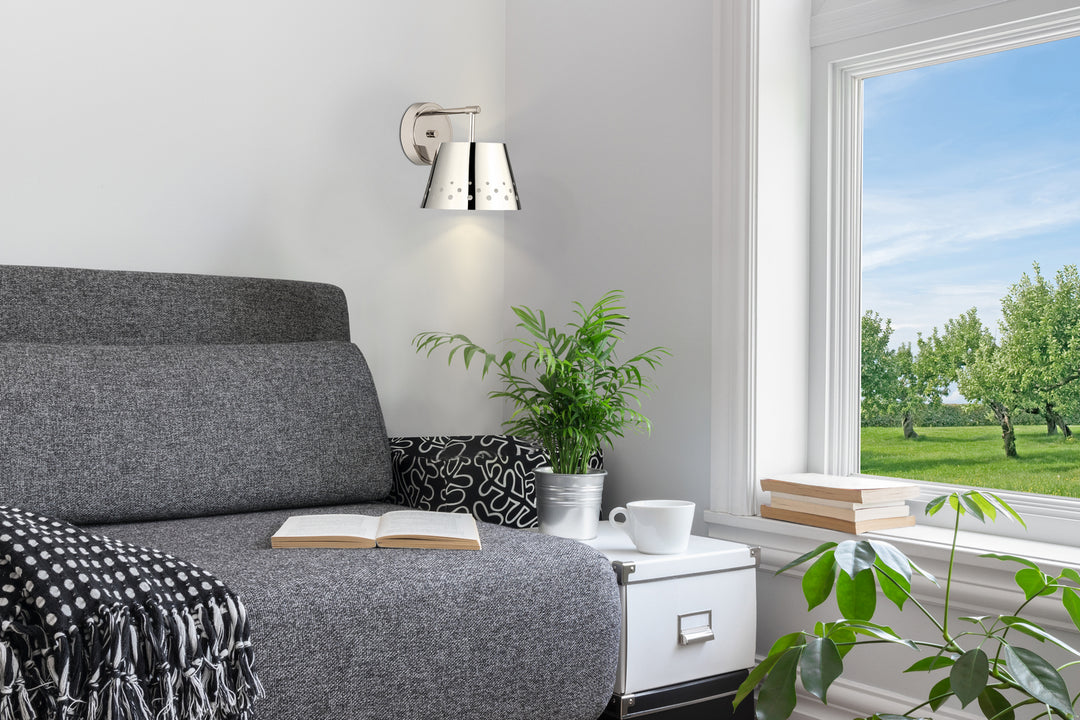 Z-Lite Canada - 6014-1S-PN - One Light Wall Sconce - Katie - Polished Nickel