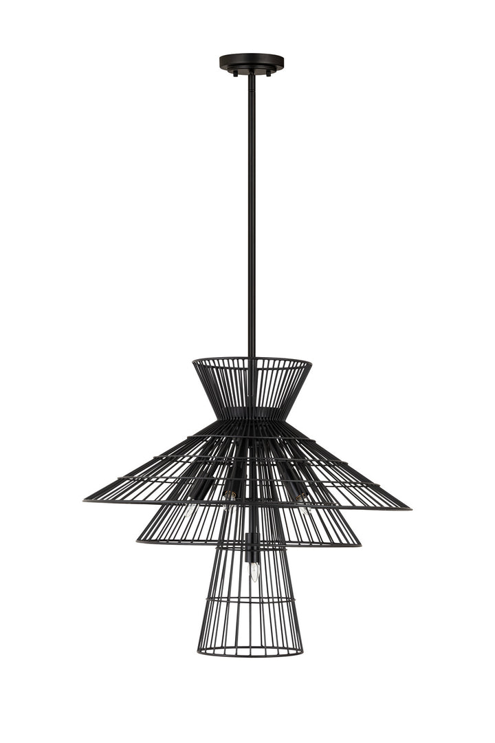 Z-Lite Canada - 6015-6MB - Six Light Chandelier - Alito - Matte Black