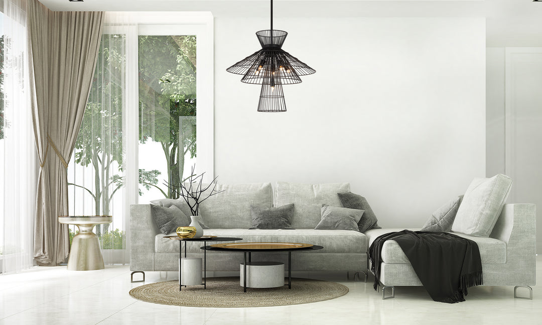 Z-Lite Canada - 6015-6MB - Six Light Chandelier - Alito - Matte Black