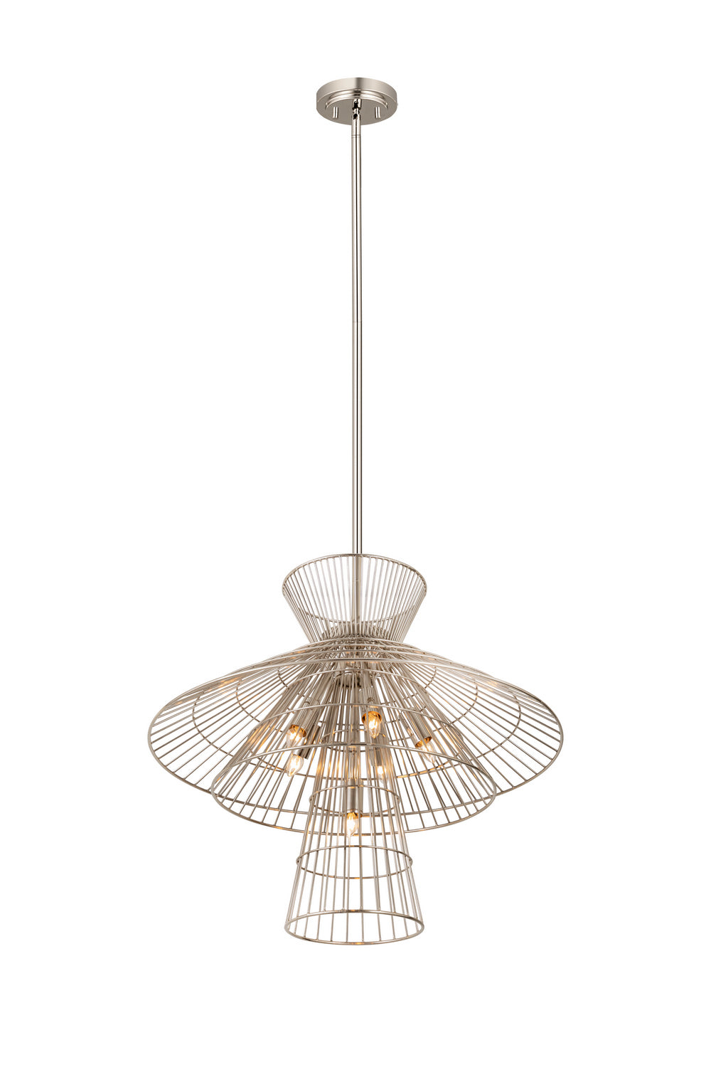 Z-Lite Canada - 6015-6PN - Six Light Chandelier - Alito - Polished Nickel