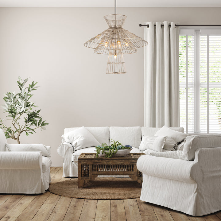 Z-Lite Canada - 6015-6PN - Six Light Chandelier - Alito - Polished Nickel