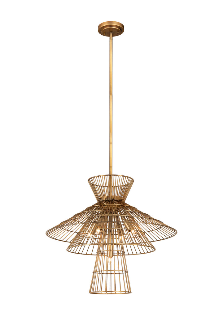 Z-Lite Canada - 6015-6RB - Six Light Chandelier - Alito - Rubbed Brass