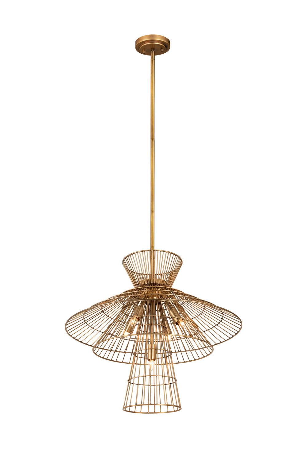 Z-Lite Canada - 6015-6RB - Six Light Chandelier - Alito - Rubbed Brass