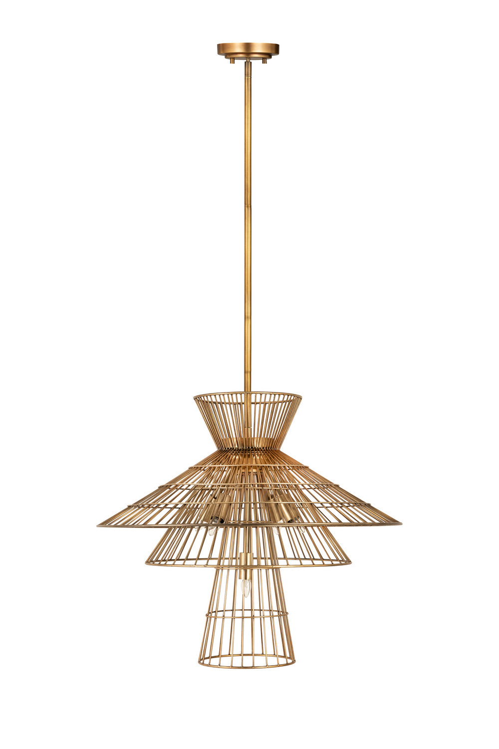 Z-Lite Canada - 6015-6RB - Six Light Chandelier - Alito - Rubbed Brass