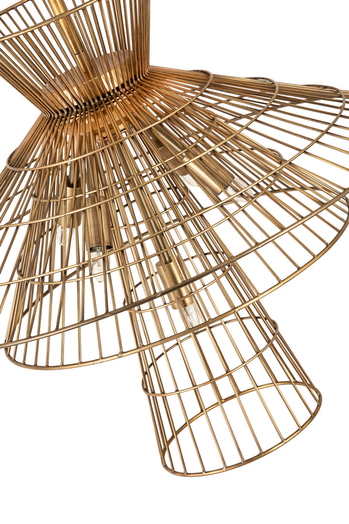 Z-Lite Canada - 6015-6RB - Six Light Chandelier - Alito - Rubbed Brass