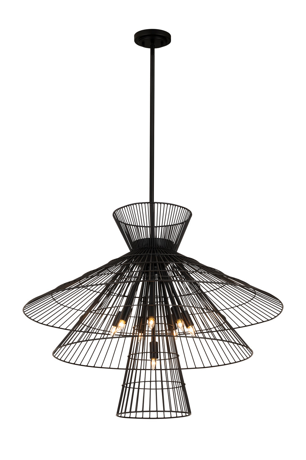 Z-Lite Canada - 6015-8MB - Eight Light Chandelier - Alito - Matte Black