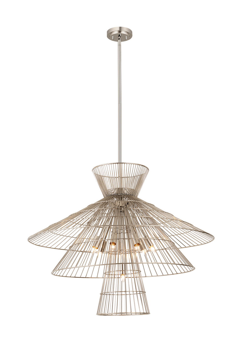 Z-Lite Canada - 6015-8PN - Eight Light Chandelier - Alito - Polished Nickel