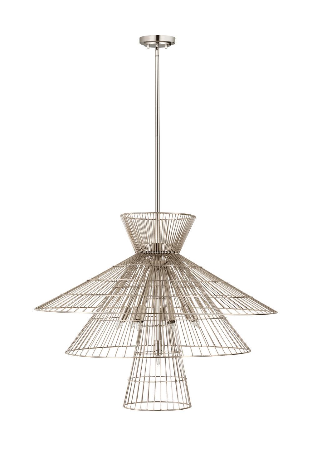 Z-Lite Canada - 6015-8PN - Eight Light Chandelier - Alito - Polished Nickel