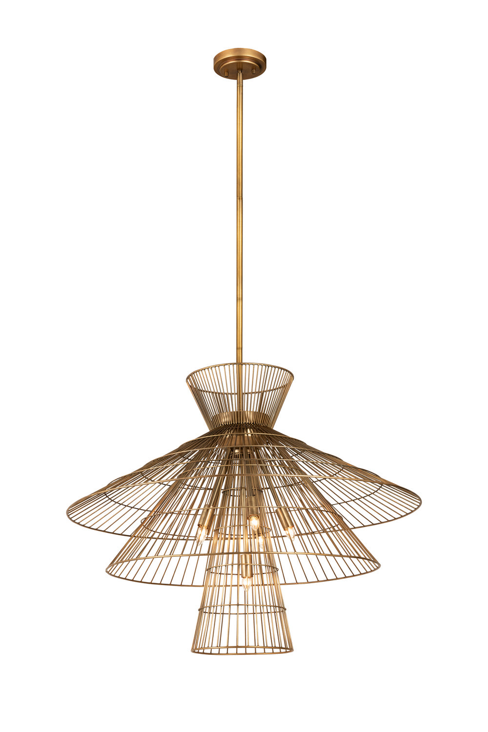 Z-Lite Canada - 6015-8RB - Eight Light Chandelier - Alito - Rubbed Brass