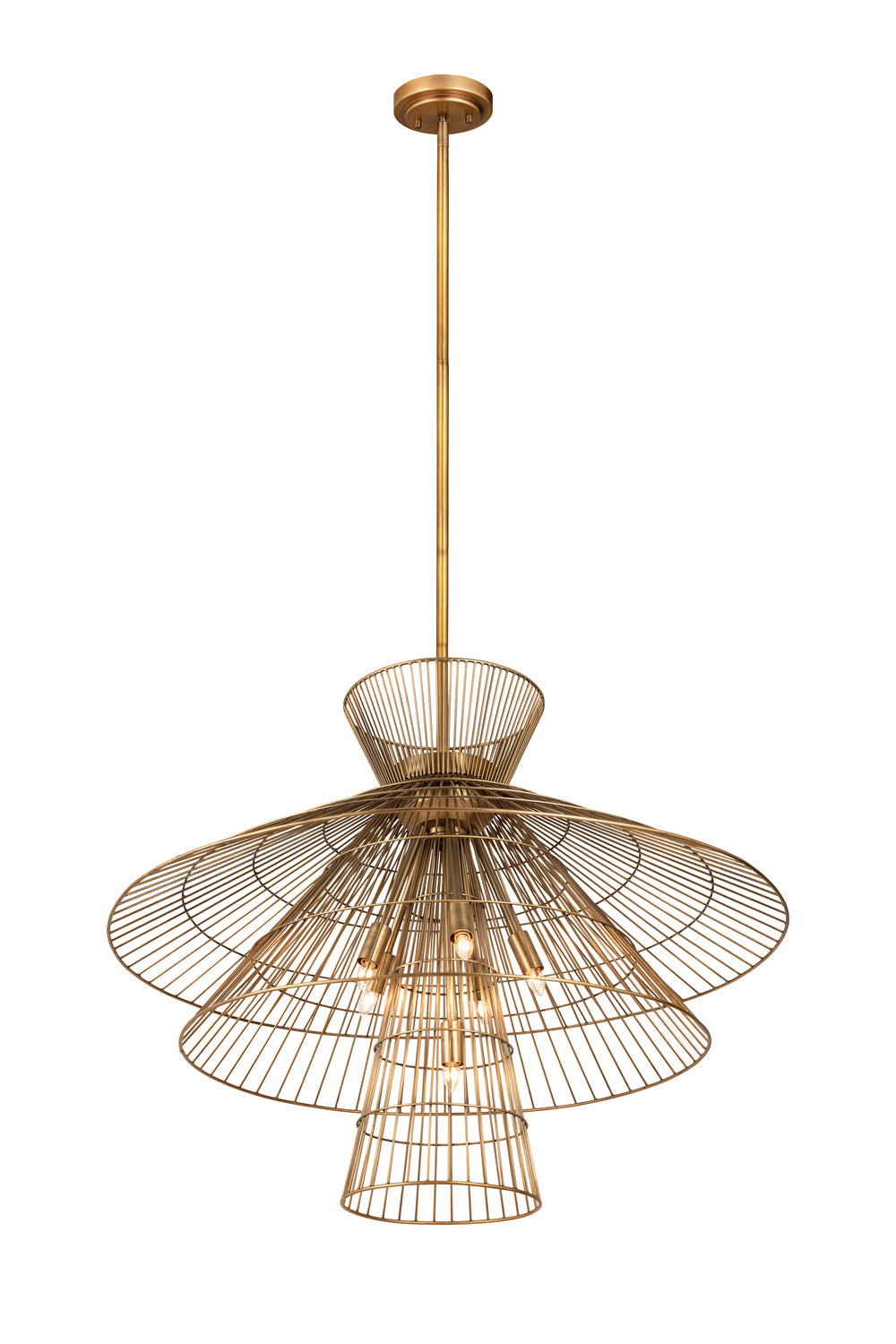 Z-Lite Canada - 6015-8RB - Eight Light Chandelier - Alito - Rubbed Brass