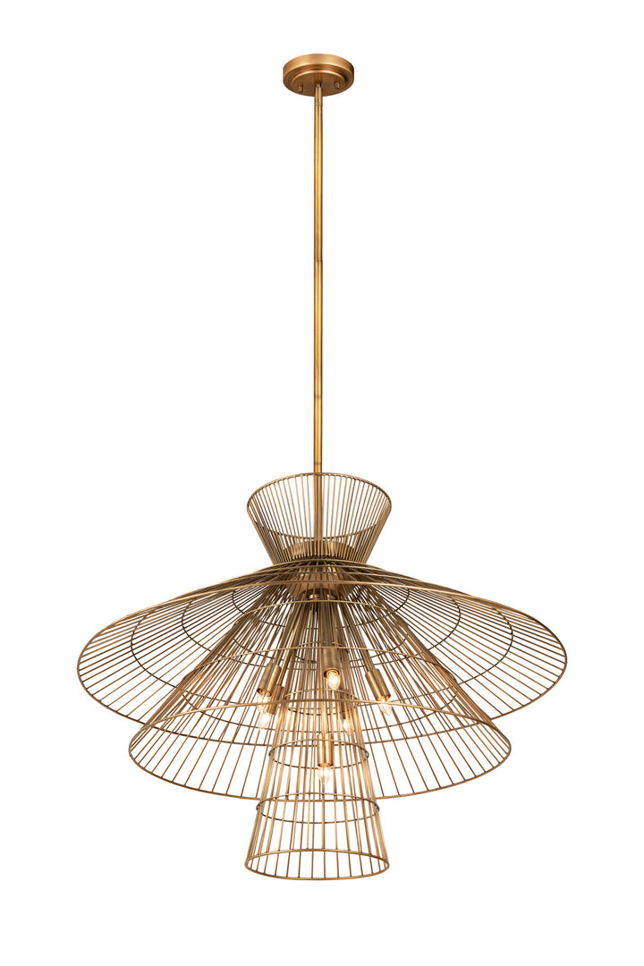 Z-Lite Canada - 6015-8RB - Eight Light Chandelier - Alito - Rubbed Brass