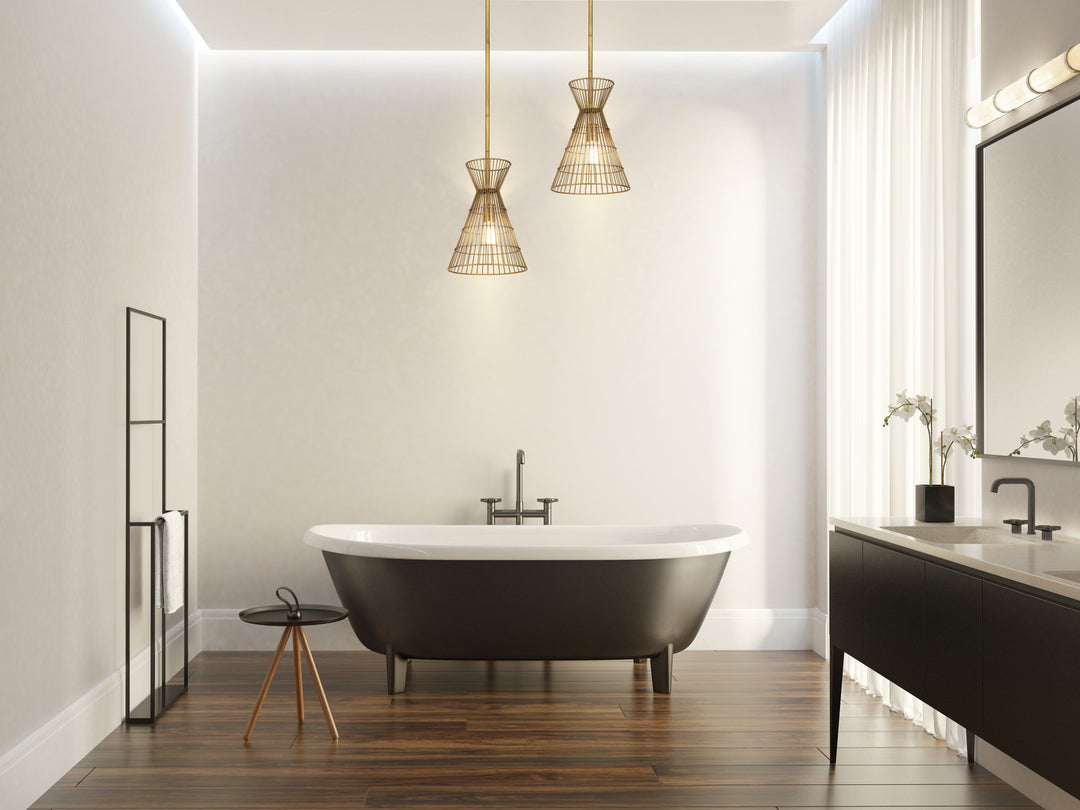 Z-Lite Canada - 6015MP-RB - One Light Pendant - Alito - Rubbed Brass