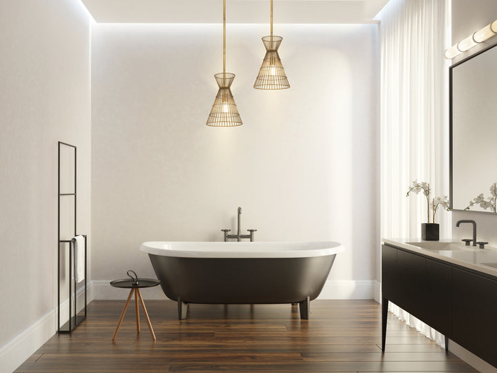 Z-Lite Canada - 6015MP-RB - One Light Pendant - Alito - Rubbed Brass