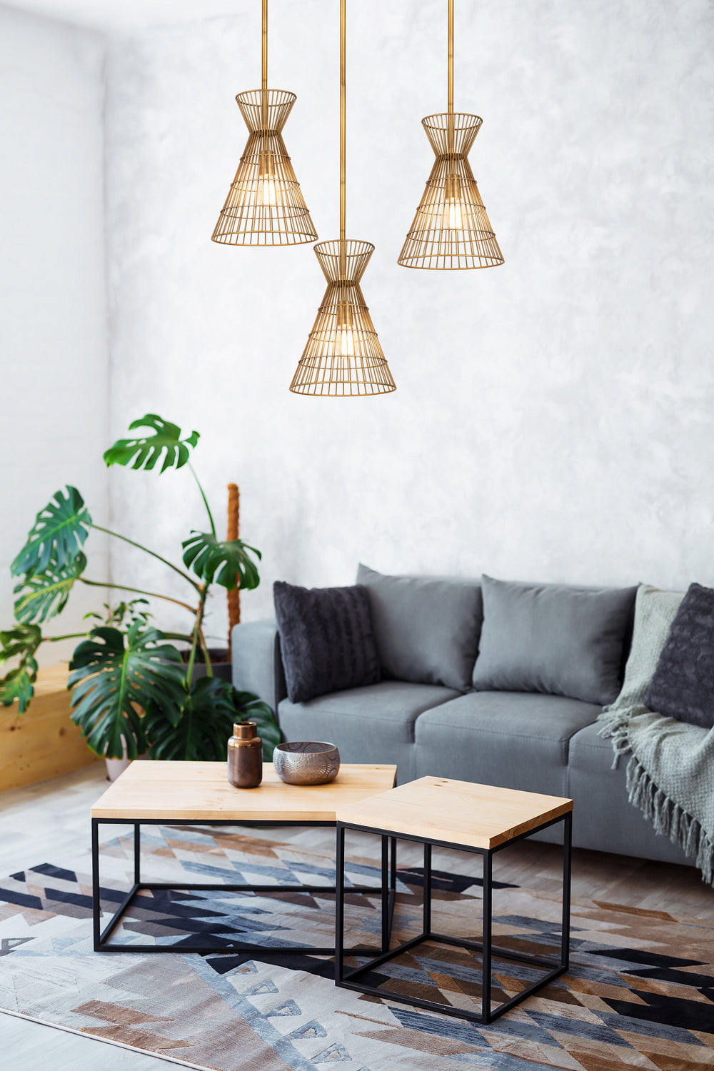 Z-Lite Canada - 6015MP-RB - One Light Pendant - Alito - Rubbed Brass