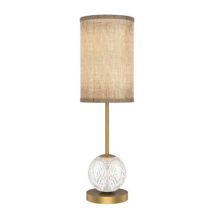 Alora Canada - TL321201NBWL - LED Lamp - Marni - Natural Brass/White Linen