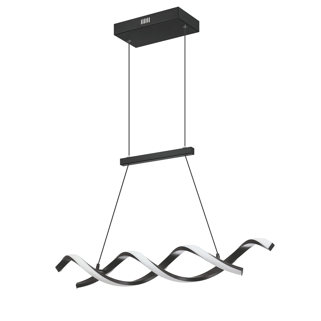 Twist LED Pendant in Black Kendal Canada