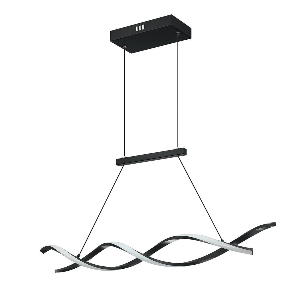 Twist LED Pendant in Black Kendal Canada