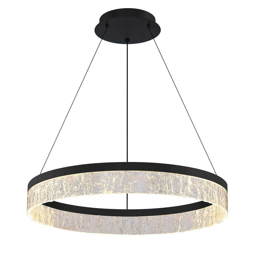 Arctic Ice LED Pendant in Black Kendal Canada