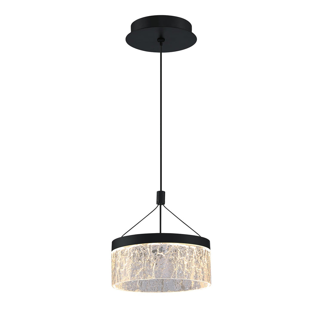 Arctic Ice LED Pendant in Black Kendal Canada