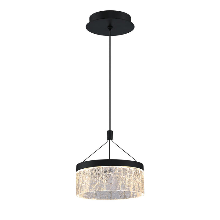 Arctic Ice LED Pendant in Black Kendal Canada