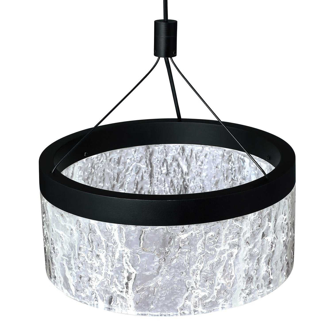 Arctic Ice LED Pendant in Black Kendal Canada