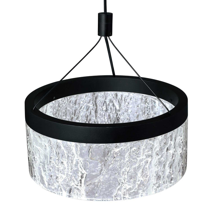 Arctic Ice LED Pendant in Black Kendal Canada