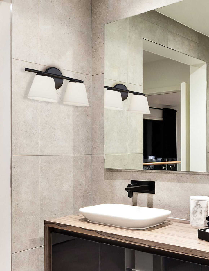 Fusion One Light Wall Sconce in Matte Black Justice Designs
