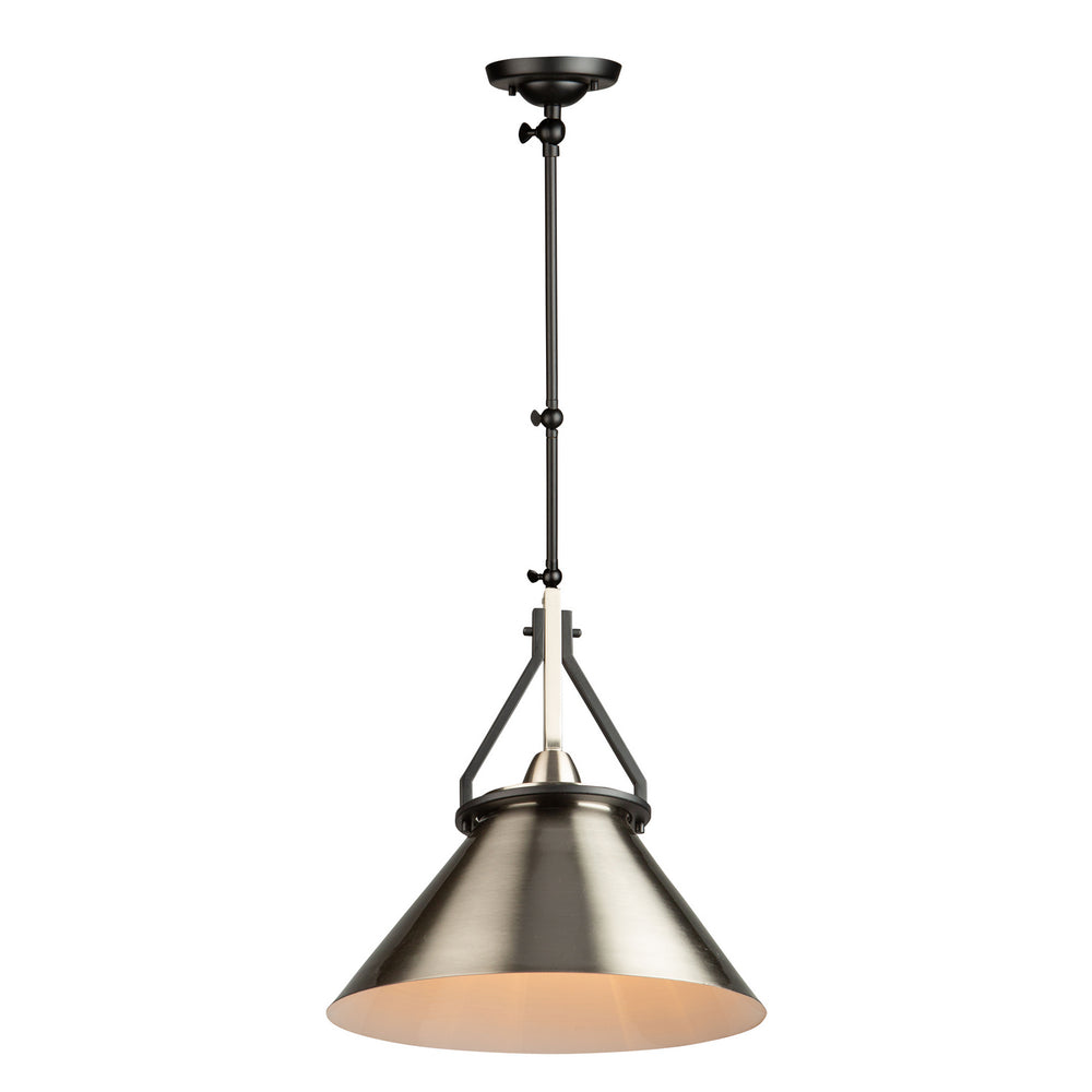 Artcraft Canada - AC11242NB - One Light Sconce/Pendant - Brydon - Black and Brushed Nickel