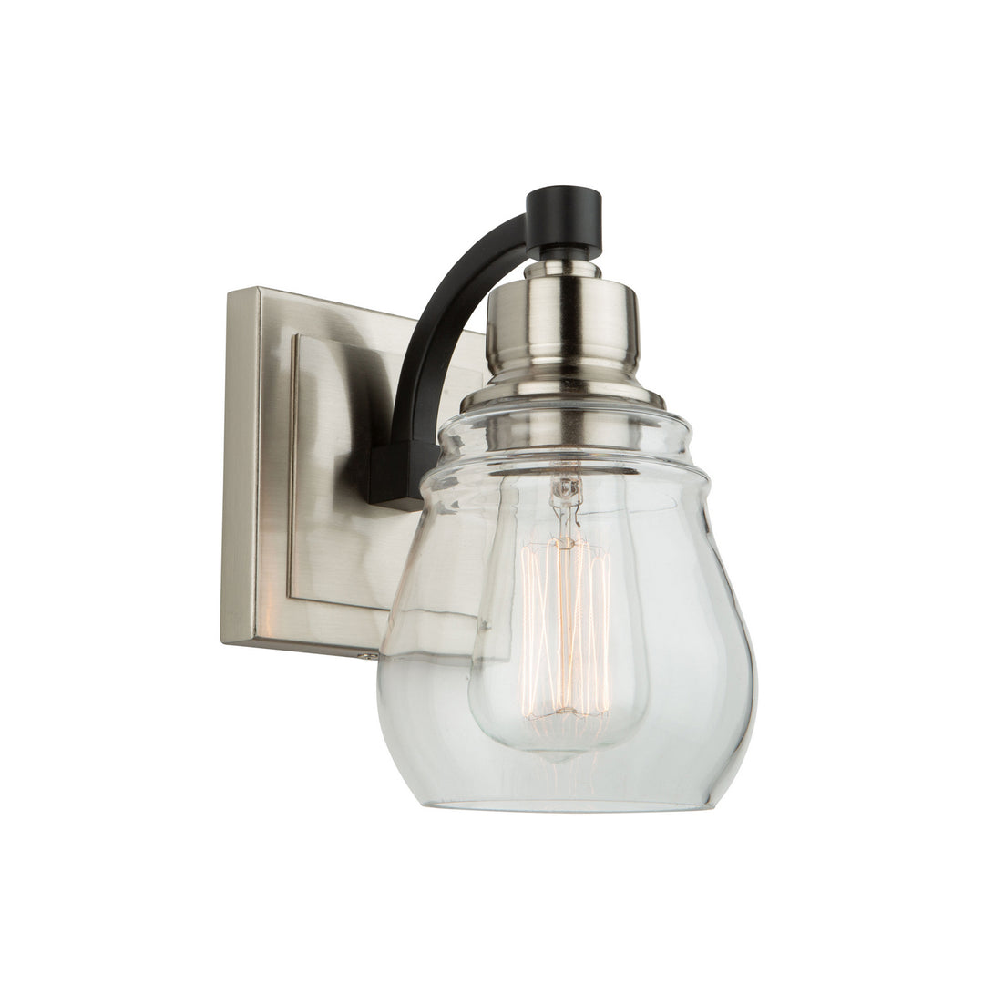 Artcraft Canada - AC11681NB - One Light Vanity - Nelson - Black and Brushed Nickel
