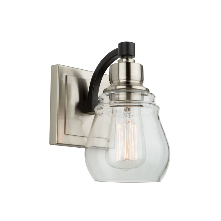Artcraft Canada - AC11681NB - One Light Vanity - Nelson - Black and Brushed Nickel