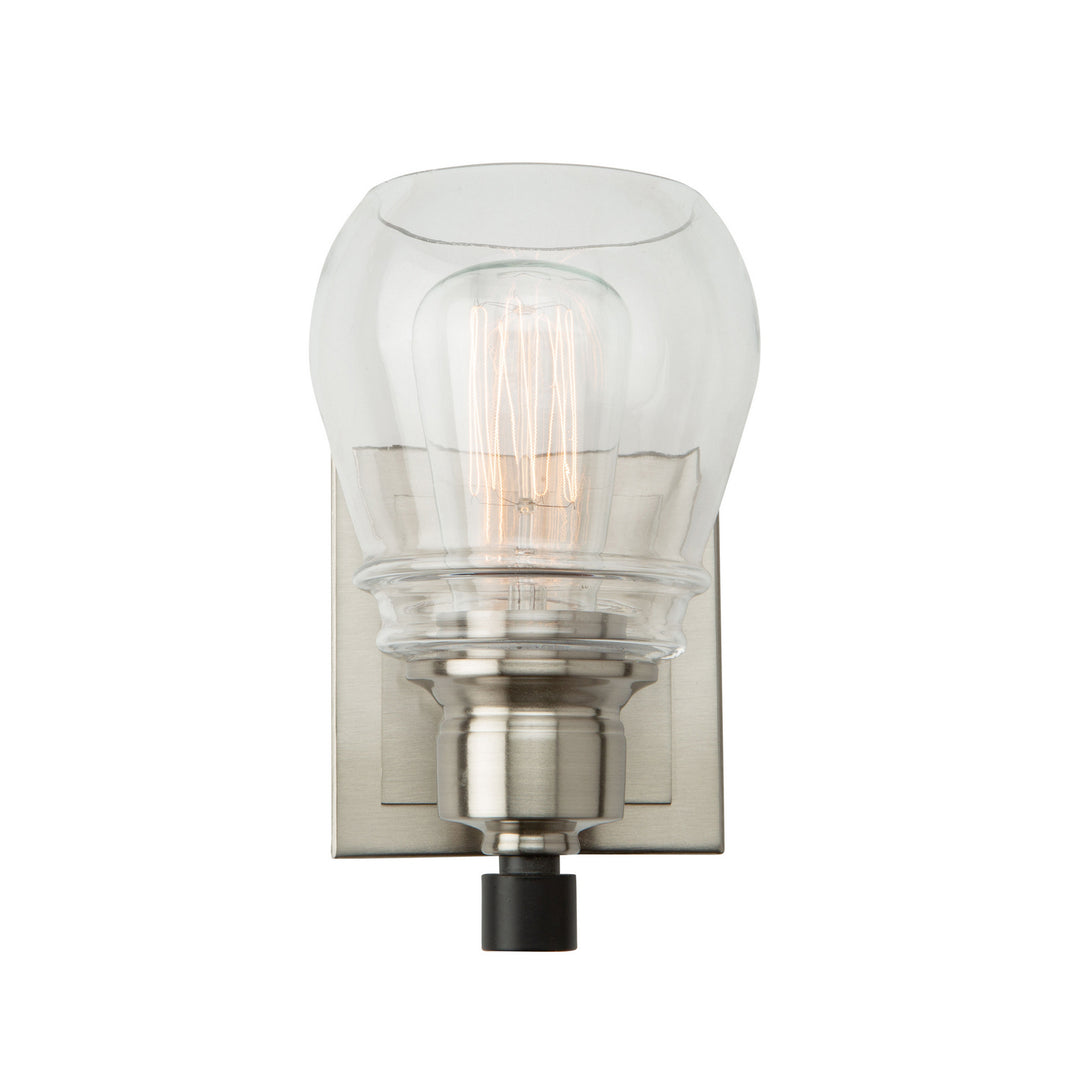 Artcraft Canada - AC11681NB - One Light Vanity - Nelson - Black and Brushed Nickel