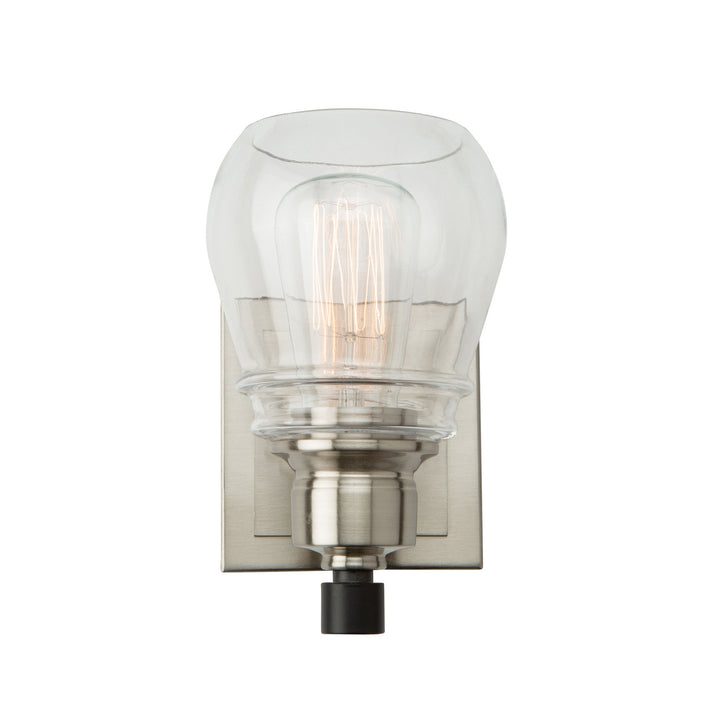 Artcraft Canada - AC11681NB - One Light Vanity - Nelson - Black and Brushed Nickel