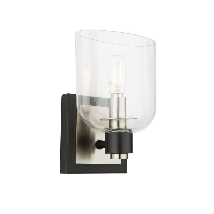 Artcraft Canada - AC11691NB - One Light Vanity - Lyndon - Black and Brushed Nickel