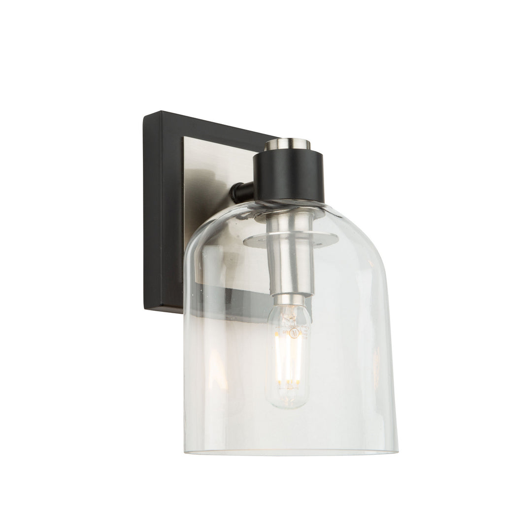 Artcraft Canada - AC11691NB - One Light Vanity - Lyndon - Black and Brushed Nickel