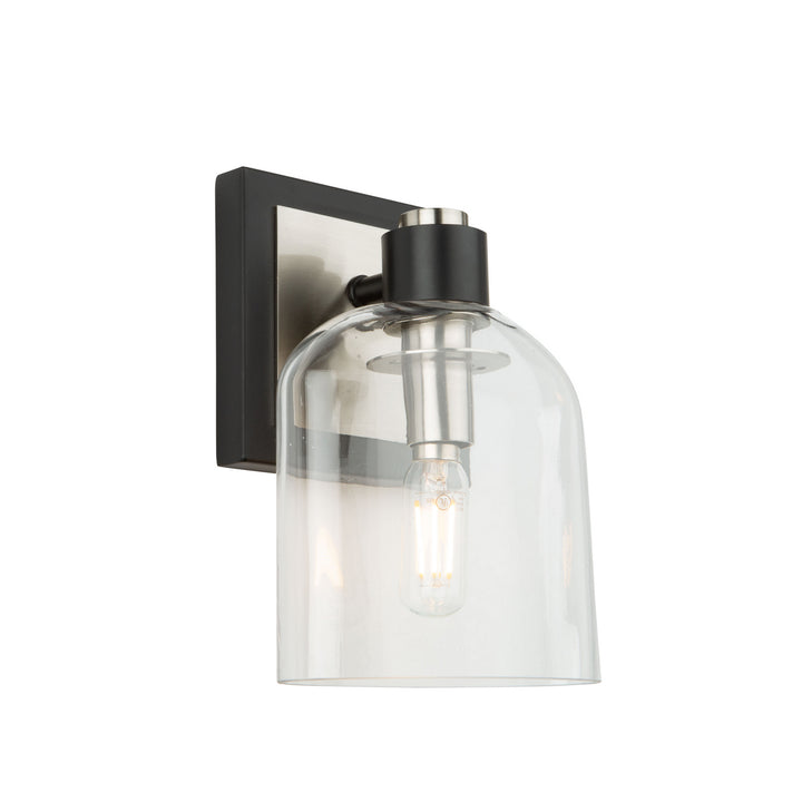 Artcraft Canada - AC11691NB - One Light Vanity - Lyndon - Black and Brushed Nickel