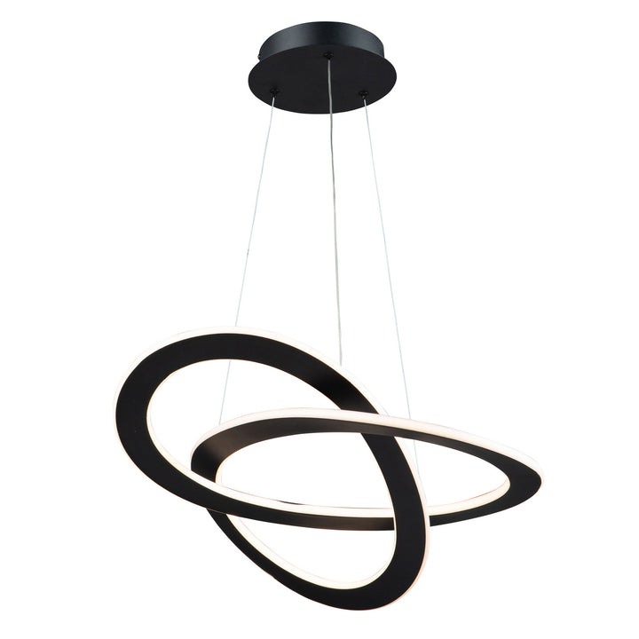 Artcraft Canada - AC7076BK - LED Chandelier - Wave - Black