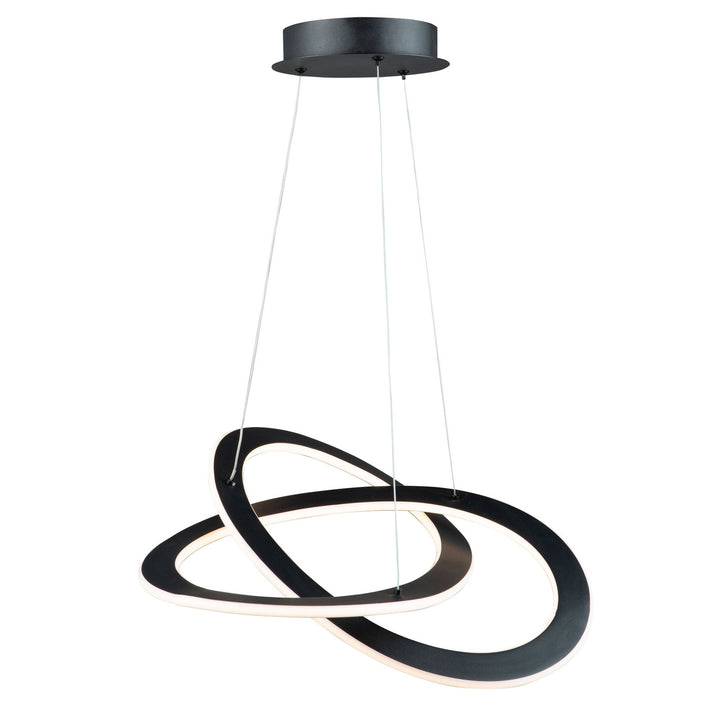 Artcraft Canada - AC7076BK - LED Chandelier - Wave - Black