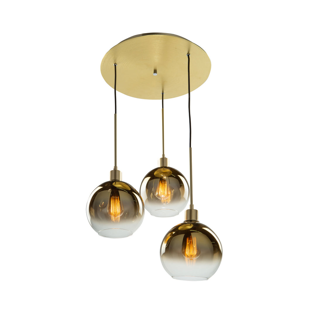 Artcraft Canada - SC13283GD - Three Light Pendant - Morning Mist - Gold