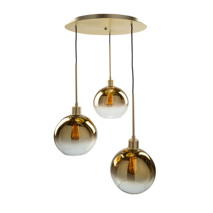 Artcraft Canada - SC13283GD - Three Light Pendant - Morning Mist - Gold
