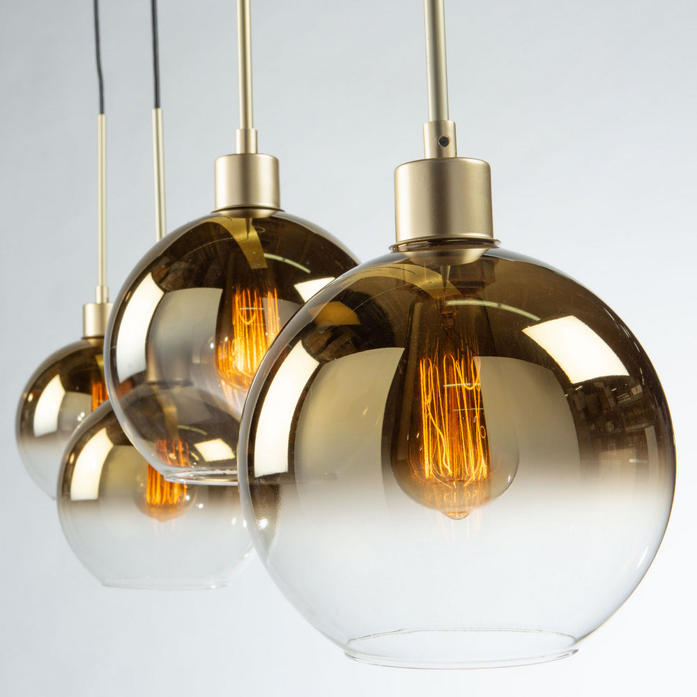 Artcraft Canada - SC13284GD - Four Light Island Pendant - Morning Mist - Gold