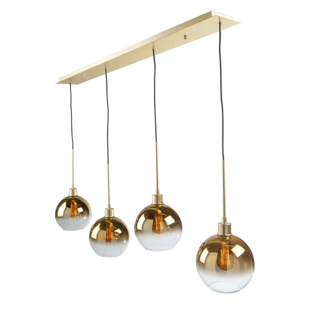 Artcraft Canada - SC13284GD - Four Light Island Pendant - Morning Mist - Gold