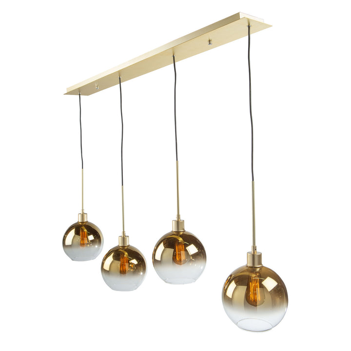 Artcraft Canada - SC13284GD - Four Light Island Pendant - Morning Mist - Gold