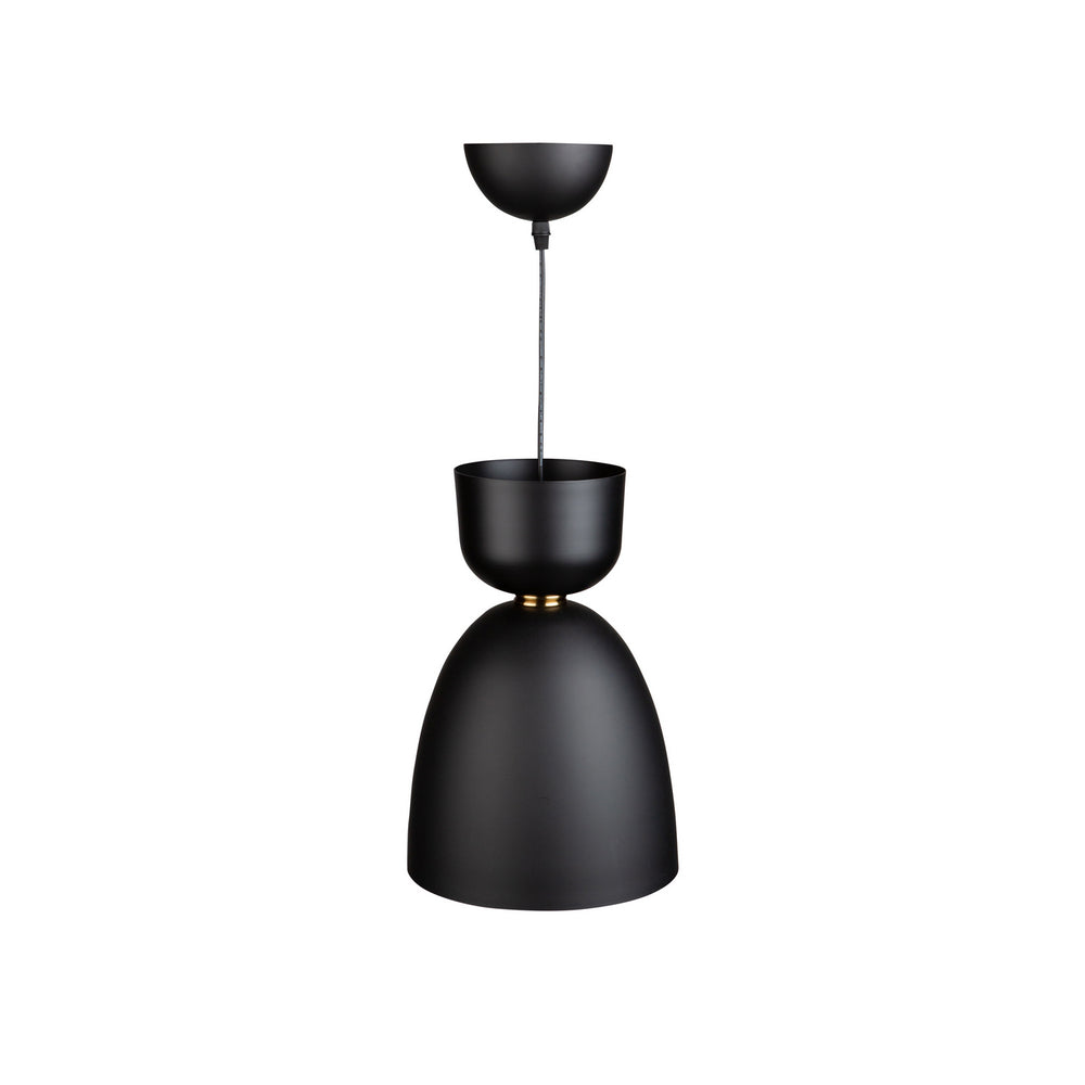 Artcraft Canada - SC13291BK - One Light Pendant - Tempo - Matte Black and Brass